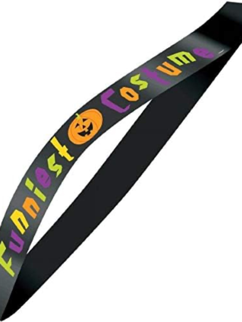 Unique Party Funniest Costume Satin Halloween Party Sash / Black